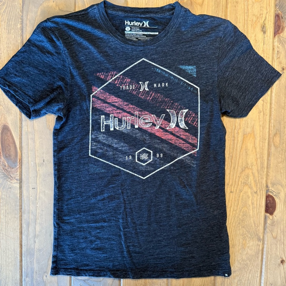 Hurley Men's Black Graphic Tee